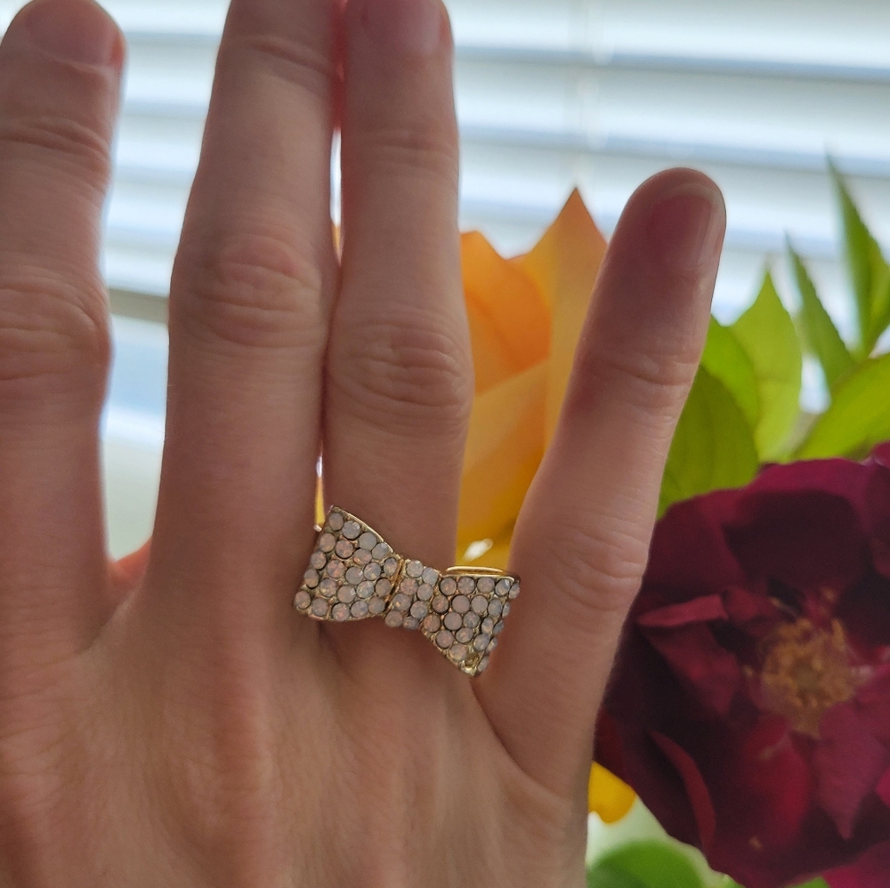Crystal bow ring - Picture 6 of 7
